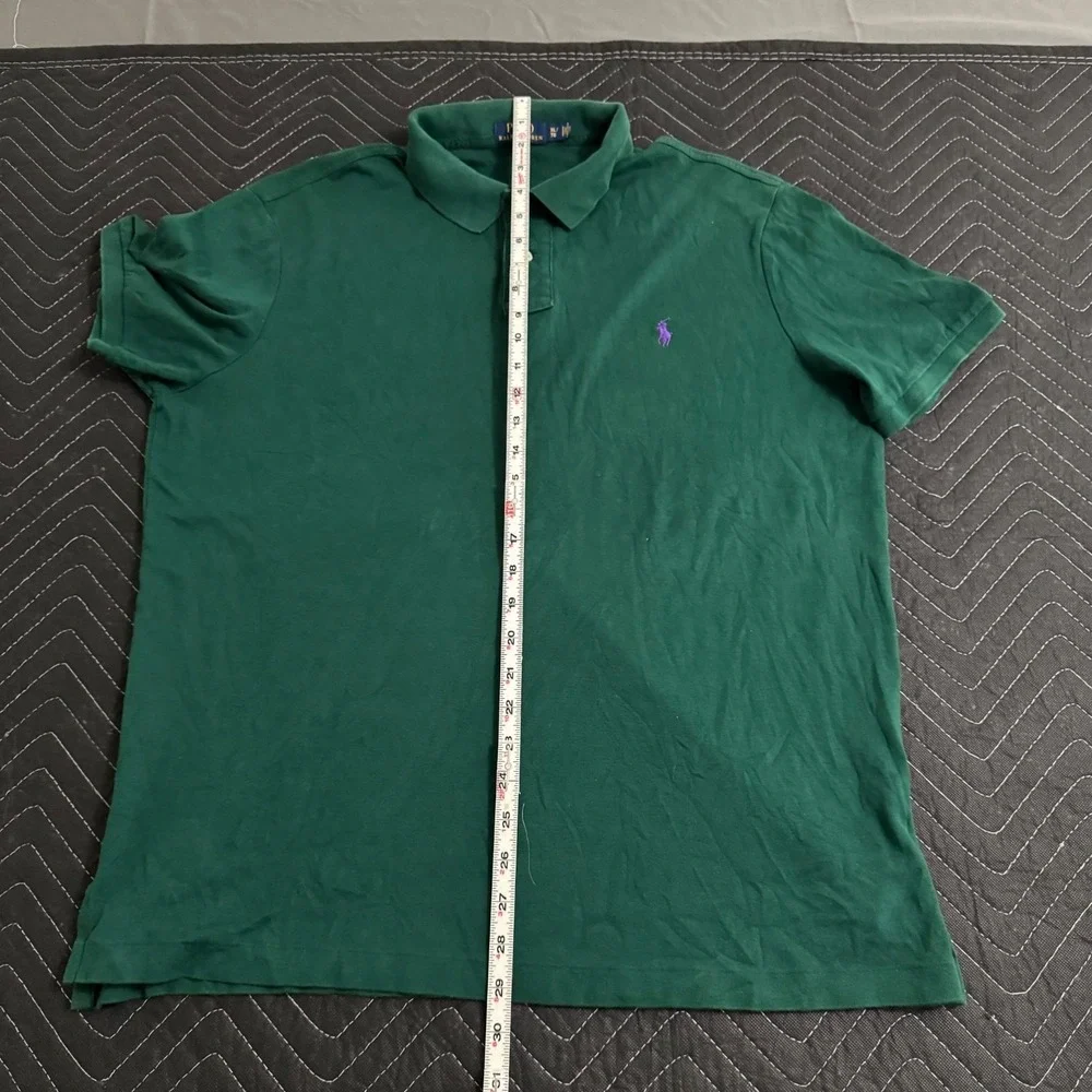 Ralph Lauren Polo Shirt Mens Extra Large‎ Green Pullover Pony Rugby Adult A10
